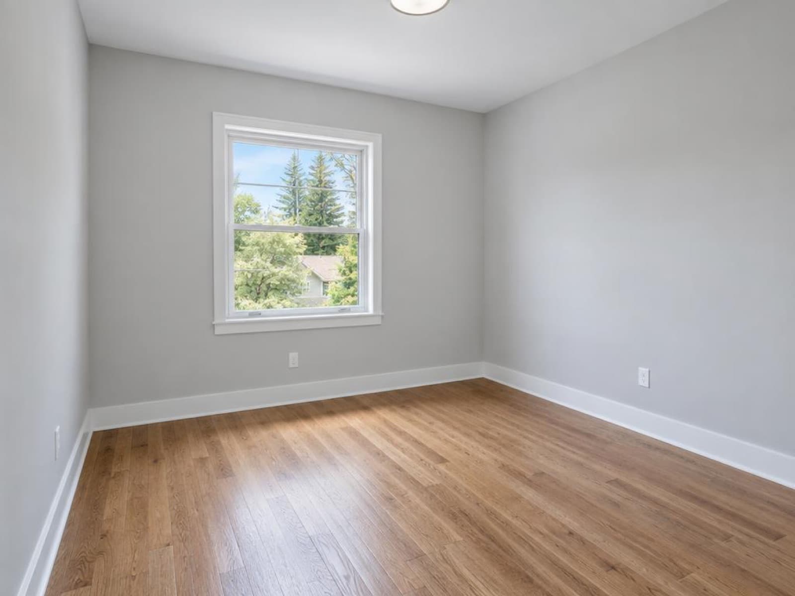 Empty small home office room